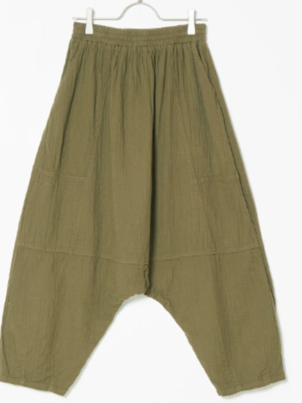 Atelier Delphine Kiko Pant Boho Loose Cotton Pants Green Size S